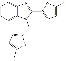 2-(5-iodo-2-furyl)-1-[(5-iodo-2-furyl)methyl]-1H-benzimidazole