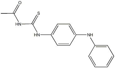N-acetyl-N'-(4-anilinophenyl)thiourea Structure