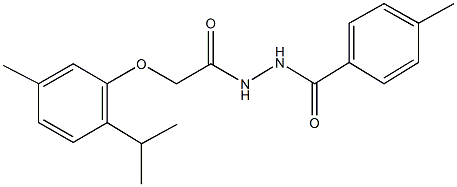 2-(2-isopropyl-5-methylphenoxy)-N'-(4-methylbenzoyl)acetohydrazide