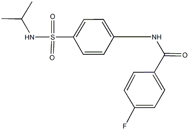 4-fluoro-N-{4-[(isopropylamino)sulfonyl]phenyl}benzamide