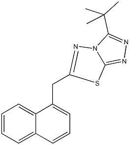 3-tert-butyl-6-(1-naphthylmethyl)[1,2,4]triazolo[3,4-b][1,3,4]thiadiazole Structure