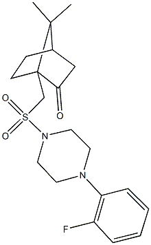 1-({[4-(2-fluorophenyl)-1-piperazinyl]sulfonyl}methyl)-7,7-dimethylbicyclo[2.2.1]heptan-2-one
