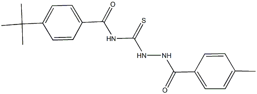 4-tert-butyl-N-{[2-(4-methylbenzoyl)hydrazino]carbothioyl}benzamide