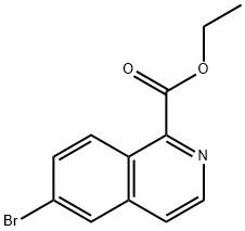 6-溴异喹啉-1-羧酸乙酯 结构式