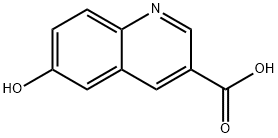 6-ヒドロキシキノリン-3-カルボン酸 化学構造式