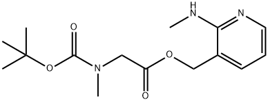 2-(methylamino)pyridin-3-yl)methyl 2-((tert-butoxycarbonyl)(methyl)amino)acetate Structure