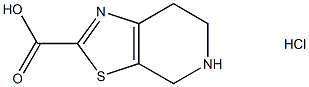 4H,5H,6H,7H‐[1,3]thiazolo[5,4‐c]pyridine‐2‐carboxylic acid hydrochloride Struktur