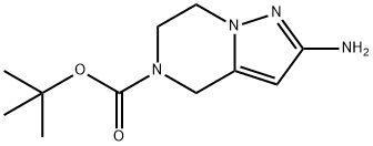 叔-丁基 2-氨基-6,7-二氢吡唑并[1,5-A]吡嗪-5(4H)-甲酸基酯, 1209487-56-8, 结构式