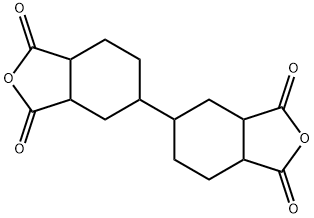 双环己基-3,4,3',4'-四酸二酐 结构式