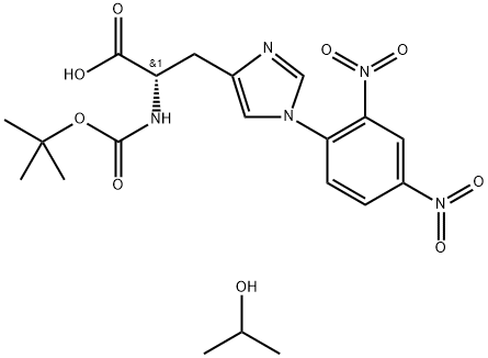 (Tert-Butoxy)Carbonyl His(Dnp)-OH·IPA, 1260247-63-9, 结构式