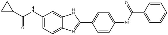 N-[4-(5-cyclopropanecarboxaMido-1H-benziMidazol-2-yl)phenyl]benzaMide Structure