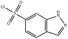 1H-インダゾール-6-スルホニルクロリド 化学構造式
