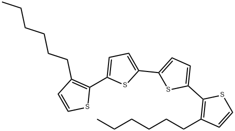 5,5′-双(3-己基-2-噻吩基)-2,2′-联噻吩, 132814-91-6, 结构式