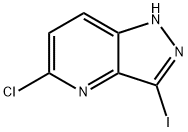5-クロロ-3-ヨード-1H-ピラゾロ[4,3-B]ピリジン 化学構造式