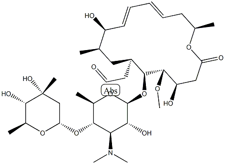 アセチルキタサマイシン 化学構造式