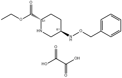 (2S,5R)-苯氧胺基哌啶-2-甲酸乙酯草酸盐, 1416134-48-9, 结构式