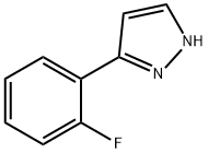 3-(2-氟苯)-1H-吡唑, 149739-32-2, 结构式