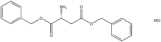 D-天冬氨酸二苄酯盐酸盐 结构式