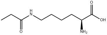 N6-(1-氧代丙基)-L-赖氨酸 结构式