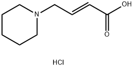 (2E)-4-(1-哌啶基)-2-丁烯酸盐酸盐, 197892-69-6, 结构式
