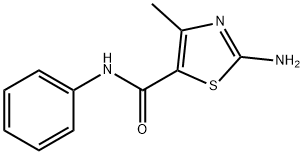 2-氨基-4-甲基-5-甲酰苯胺噻唑 结构式