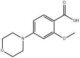 2-Methoxy-4-Morpholinobenzoic Acid Struktur