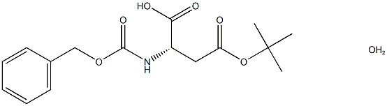 Z-Asp(OtBu)-OH·H2O Struktur