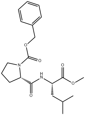 (S)-2-(((S)-1-甲氧基-4-甲基-1-氧代戊-2-基)氨甲酰基)吡咯烷-1-羧酸叔丁酯 结构式