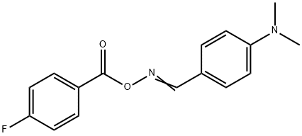 (E)-{[4-(dimethylamino)phenyl]methylidene}amino 4-fluorobenzoate Structure