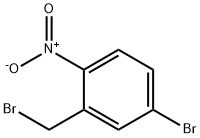4-bromo-2-(bromomethyl)-1-nitrobenzene Struktur