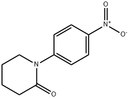 1-(4-ニトロフェニル)-2-ピペリドン 化学構造式