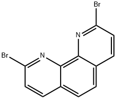 2,9-二溴-1,10-菲罗啉, 39069-02-8, 结构式