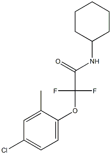 2-(4-chloro-2-methylphenoxy)-N-cyclohexyl-2,2-difluoroacetamide