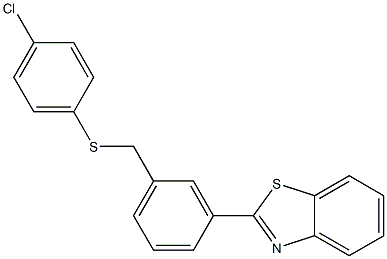 2-(3-{[(4-chlorophenyl)sulfanyl]methyl}phenyl)-1,3-benzothiazole