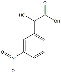 α-Hydroxy-3-nitrobenzeneacetic acid Structure