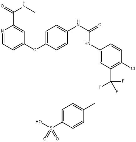 甲苯磺酸索拉菲尼, 475207-59-1, 结构式