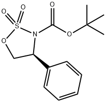 (4S)-4-苯基-1,2,3-氧杂噻唑烷-2,2-二氧化物-3-羧酸叔丁基酯, 479687-23-5, 结构式
