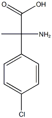 2-amino-2-(4-chlorophenyl)propanoic acid Structure