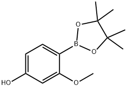3-methoxy-4-(4,4,5,5-tetramethyl-1,3,2-dioxaborolan-2-yl)phenol Structure