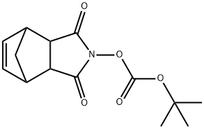降冰片烯-2,3-二羧基亚胺基叔丁基碳酸酯 结构式