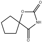 1-Oxa-3-azaspiro[4.4]nonane-2,4-dione(6CI,9CI) 结构式