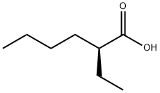 (2S)-2-Ethylhexanoic acid Structure
