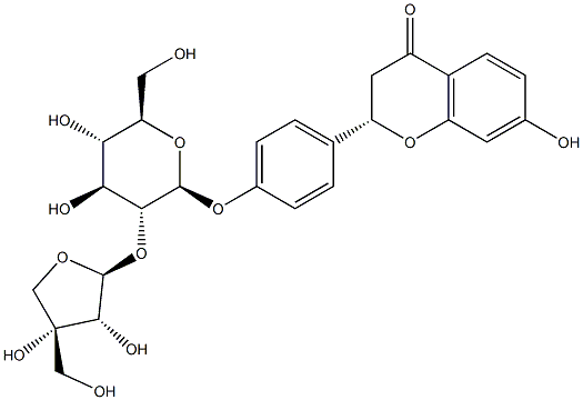 甘草素二糖苷, 74639-14-8, 结构式