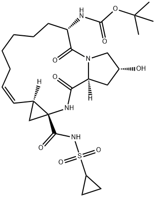 ((2R,6S,13AS,14AR,16AS,Z)-14A - ((环丙基磺酰基)氨基甲酰基)-2-, 790305-05-4, 结构式