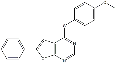 methyl 4-[(6-phenylfuro[2,3-d]pyrimidin-4-yl)sulfanyl]phenyl ether