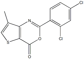 2-(2,4-dichlorophenyl)-7-methyl-4H-thieno[3,2-d][1,3]oxazin-4-one