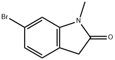6-ブロモ-1-メチルインドリン-2-オン 化学構造式