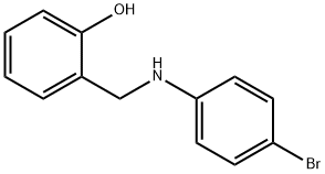 2-(((4-溴苯基)氨基)甲基)苯酚 结构式