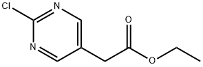 2-(2-クロロピリミジン-5-イル)酢酸エチル 化学構造式
