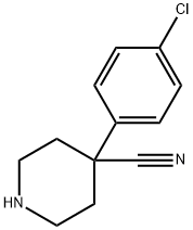 4-(4-氯苯基)哌啶-4-甲腈, 91721-16-3, 结构式